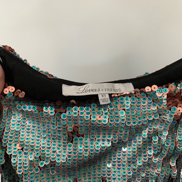 Lovers and Friends XS sequin skirt BNWT - Picture 2 of 4
